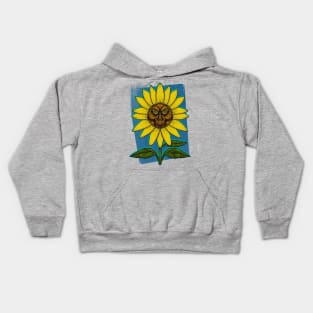 Sunflower skull Kids Hoodie